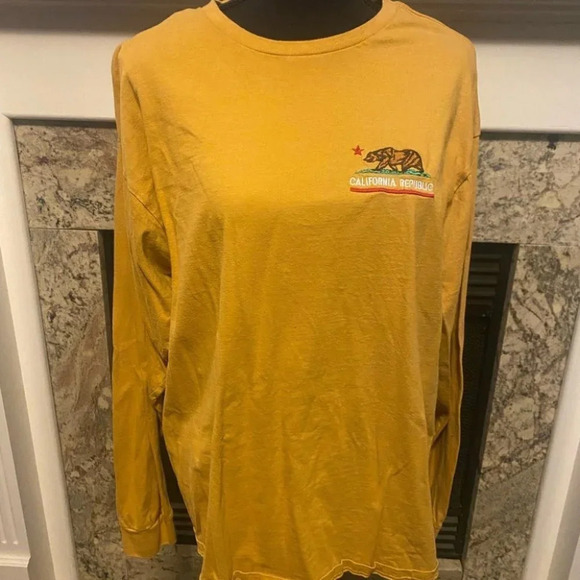 Yellow California Republic Long Sleeve - Picture 1 of 3